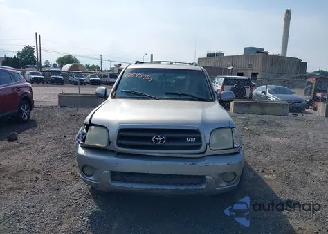 2002 Toyota Sequoia Sr5 V8 z USA, uszkodzony, nr VIN 5TDZT34A92S070079